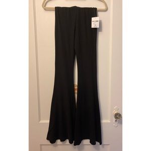NWT Forever 21 soft black flared pants XS
